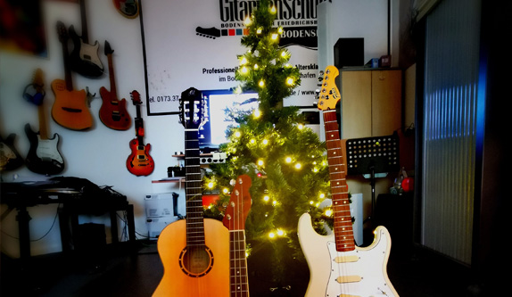 Weihnachten Weihnachtsgeschenk Gitarrenschule Bodensee